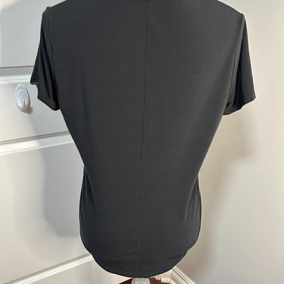 Women's Nike One Dri Fit Shirt Short Sleeve Black Crew Neck Size S EUC - Picture 2 of 2